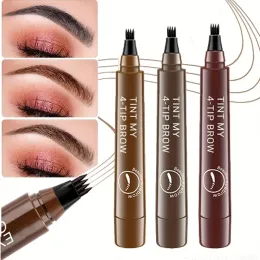 Enhancers 4 Point Eyebrow Pencil Maquillajes Para Mujer Waterproof Liquid Eyebrow Pen Makeup Long Lasting Makeup Microblade Brow Pencil