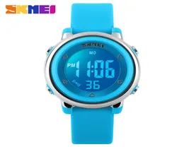 SKMEI New Fashion Sport Children Watches Simple Design Back Light Calendar Digital Wristwatches Alarm Waterproof Kids Watch Relogi7190192