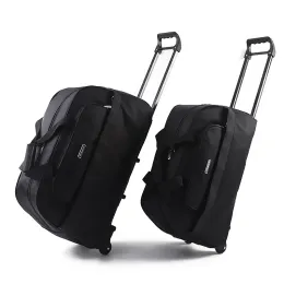 キャリーオンズ男性用ホイール付き旅行用の大規模なスーツケース女性耐摩耗性ダッフルハンドバッグ折りたたみナイロントロリーキャリースーツケースx5