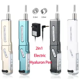 2in1 Auto Electric Hyaluron Pen 0,3 ml 0,5 ml Ampoule Head Adaper Tips Skönhetsanordning