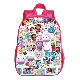 Bags Cartoon Gabby Cats Backpack School Bags Kids Anime Bookbag Girls Small Rucksack Children Gabby's Dollhouse Kindergarten Backpack