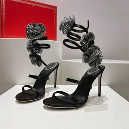 Dantel İnce Yüksek Topuk Sandalet Marka Moda Yaz Yuvarlak Toe Toe Dantel Sandalet Tasarımcı Lady Ahea Strap Çiçek örgü düğün ayakkabıları
