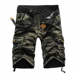 Грузовые шорты Мужчины Cool Solid Color Summer Cotton Fashion Casual Men Short Pants Clothing Comply Camo Men Cargo K19 240416