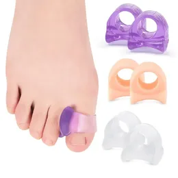 2pcs = 1PAIR silicone TOE Gel Gel Protettore Separatore di dito Prodotti ortopedici Hallux Valgus Pedicure Care Martello per la cura del piede