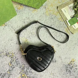 Sacchetto per le spalle a forma di cuore femminile sacca ascelle per le donne con cerniera in oro di lusso a croce borse borse hobo borse da donna valentino regali -24