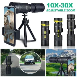 Telescópios 10x30x Telefoto Zoom Lens Monocular Telescópio Externa Câmera de telefone Lente Lente do telefone celular Lens para iPhone Samsung Huawei