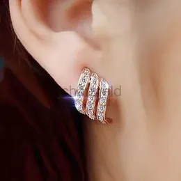 Altra clip di strass di design della Corea su orecchini senza buco donne semplici e orecchini auricolari per le orecchini da sposa gioielli 240419