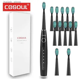 Toothbrush Professional Sonic Electric Toothbrush Rechargeable Waterproof Toothbrush 11 Heads 5 Modes Protect Teeth Y240419XGMX