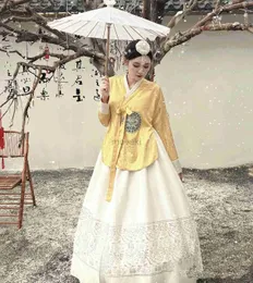 Roupas étnicas Coreia do Sul Hanbok Yanji Miss Custom Novo NOVO DO PRINCESSO SUL-COREIRA PRINCESSO DO ESTILO DO FORMO NACIONAL D240419