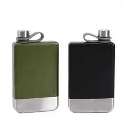 Hip Flasks Portable Flask High Quality Stainless Steel Leakproof Drinking Bottle 9oz Paint Spraying Whisky Flagon Unisex