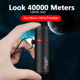 Telescopes 60X21 Mini Monocular Telescope HD 10000 Meters Portable High Quality Eyepiece Binoculars FMC in Pocket for Outdoor Camping