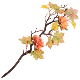 Fiode decorative flowers centrotavola filiali artificiali decorazioni ornamenti del ringraziamento finte autunno autunno autunno
