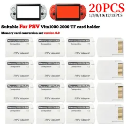 Karty 120pcs v5.0 SD2VITA dla karty gry PS Vita 6.0 Pamięć TF Adapter karty PSV 1000/2000 SD Akcesoria gier karcianych 3.65 System