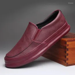 Casual Shoes Men's Business Leather Handmade Lacing Trendy For Men Zapatos Para Hombre Schoenen Heren