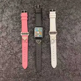 Triângulo Designer Luxury Brand Strap para Apple Watch Band Relógios de 42mm pulseira pulseira para iwatch 8 7 6 5 4 SE Ultra 2 Substitua o pulso WatchBand