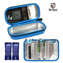 Bolsas Brilljoy portátil insulina portátil caneta refrigeradora drogas drogas de insulina diabética Caixa de viagem Caixa de comprimidos de comprimidos Bolsa Termica Aluminium Foil Bacha