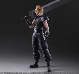 anime play Arts Final Fantasy VII Cloud Strife Edition 2 PVC Action Action Collection Model Toys Doll Doll Q07222423738