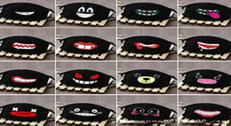 Baumwollstaubdichte Mundgesichtsmaske Anime Cartoon Lucky Tooth Frauen Männer muffst die Gesichtsmasken schwarze kreative Masken ljja38229926632