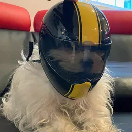 Fashion Pet Safety Mini Motorcycle Helm kleine Hunde Welpen Requisiten Süßes Reiten Anti-Kollision PO Spielzeug Haustiere Styling HA H0O5 240418