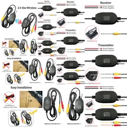 Camera per visualizza posteriore per auto GPS 2.4G Kit ricevitore del trasmettitore video wireless per il monitor Schermata Backup inverso Retroview Cam GPS GPS