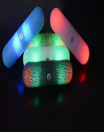Mini głośniki Bluetooth bezprzewodowa przenośna pigułka LED subwoofer zewnętrzny z wbudowaną obsługą mikrofonu