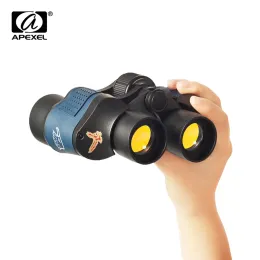 Telescopes APEXEL Night Vision 60X60 Binoculars High Clarity Telescope Hd 10000M High Power For Outdoor Hunting Optical Lll binocular Fixed