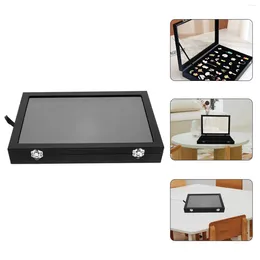 Jewelry Pouches Medal Display Box Pin Case Table Brooch Lapel Storage Holder Container Boxes Cases Desktop Badge