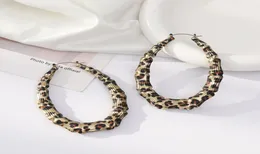 Studwomen Leopard Print Round Dangle Earrings Boho Fashion Female Jewelry8540733