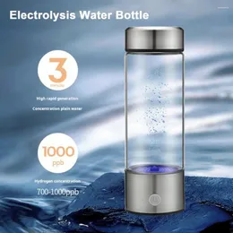 Vattenflaskor Mineralrik Maker Portable Ionizer Väteflaskgenerator för reseövning Snabbelektrolys
