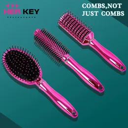 Hair Scalp Massage Comb Airbag Hairbrush Nylon Women Wet Curly Detergânia Brush for Salon Hairdressing Styling Tools 240412