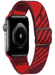 2022 Scrunchie Bess для Apple Watch Band 42 мм 44 мм 45 мм эластичный нейлоновый сольный браслет IWATCH серия 3 4 5 6 SE 76355447