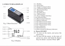 Aggiorna Gloss Meter GM-2000 20 60 85 gradi Range 2000gu