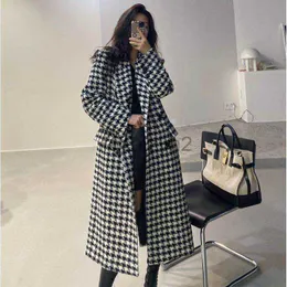 Trench da donna Designer Autunno Autunno Nuovo stile Qianniao Set Medium e Lunga lunghezza Lunghezza Piccolo cappotto di lana profumato per donne