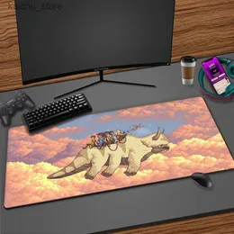 На запястье мыши на запястье Restar Avatar Последний авиакомпания XXL Mouse Pad PC Gaming Accessories Tapis de Souris Клавиатура ковер ноутбук Kawaii Deskmat Mousepad Mat Y240419