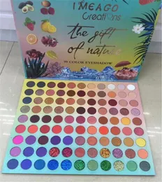 Neueste IMeoo Creatians 99 Farbe Lidschatten Palette Glitzer Schimmer Matte Lidschatten Hochqualität 1619713