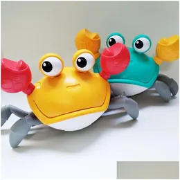 Party bevorzugt Childrens Electric Toys kann Crab Sound Musik glühen matische Induktion Aufstieg Weisheitsgeschenk Drop Lieferung Hausgarten DHFMW