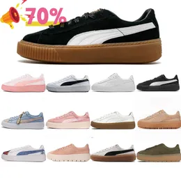 Mens Womens V2 V3 Classic Pumaa Suede Black Gum High Designer Scarpe da design rosa marrone bianco da donna Sneaker per scarpe casual Sneaker 35,5-45