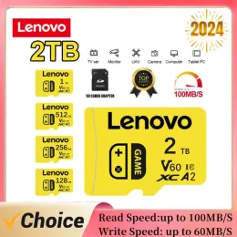 Cards Lenovo 1TB 2TB Mini SD Card 128GB 512GB Micro TF SD Card 256GB High Speed Memory Card Waterproof For Phone/Camera With Adapter