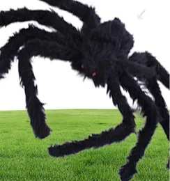 Parti için Cadılar Bayramı Dekorasyonu Siyah Örümcek Perili Ev Pervane Kapalı Açık Dev 3 Boyut 30cm 50cm 75cm4767918