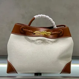 Ny högkvalitativ Andiamo Handbag Luxury Designer väderbitna läder Canvas axelväska mode Kvinnor dragkedja magnetisk stängning crossbdoy väska