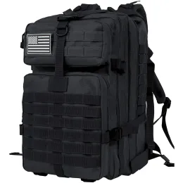 Ryggsäckar qtqy 50l man taktiska ryggsäckar militära resande väskor armé utomhus 3p attack pack edc molle pack för vandring jaktpåse