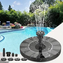 Solar Fountain Pump 2.5W with 6Nozzles and 4ft Water PipeSolar Powered Pump for Bird BathPondGarden and Other Places 240419