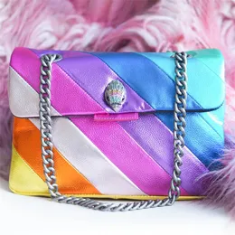 10A Jakość Kurt Geiger Torebka Rainbow Bag London Luksusowe skórzane ramię Mini designerskie torby