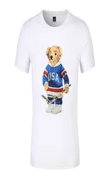 Hochwertiger Bären-T-Shirt-Polos Aman Bear Print 3xl Oeversized kurzärmelig8717154