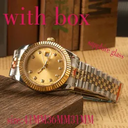 Роскошные мужские мужские часы высококачественные Quartz Watch Designer Designer Watch Brand Date Watch размер 41 мм 31 мм 31-мм сапфирные часы женская часы AAA нержавеющая сталь для часов Relogio