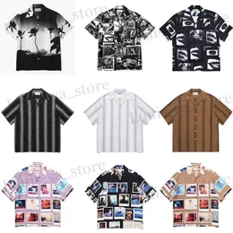 Herren Casual Shirts Co Markenstile Wacko Maria Hawaiian Serie Shirts High Strt Casual Men Women 1 1 Mode Summer Tops T240419