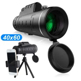 Telescopes 40X60 Day & Night Vision DualFocus HD Optics Zoom Monocular Telescope Waterproof Super Clear for Outdoor Hunting