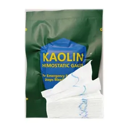 5PYJ First Aid Supply 1Bag Hemostatic Kaolin Gauze Combat Emergency Trauma Z-Fold Soluble For Ifak Tactical Military First Aid Kit Medical Wound d240419