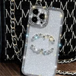 أعلى فاخرة شفافة واضحة TPU Cases نمط المصمم لـ iPhone 15 Pro Max 14Plus 14 13 12 11 XR Fashion Bling Farkling Rhinestone Dismond Designs Case