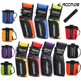 Packs 7 Colors Adjustable Arrow Strap, Field Arrow Quiver Reverse Hold + Bow Release Bag For Recurve Compound Bow Hunting